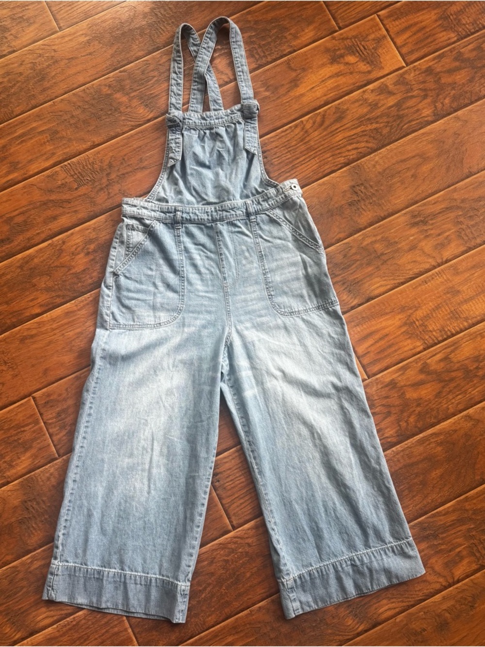 Anthropologie Pilcro Wide-Leg Denim Jumpsuit Size 29 - Picture 2 of 8